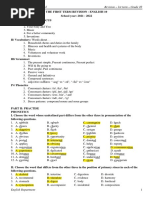 Tran Nhan Tong High School Revision - 1st Term - Grade 10