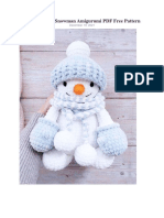 Plush Crochet Snowman Amigurumi PDF Free Pattern