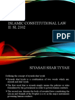 Islamic Constitutional Law II: SL 2102