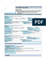 Información General de La Propuesta de Trabajo de Grado Proyecto Aplicado (Se Excluye Proyecto Emprendimiento Empresarial)