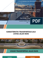 Minggu 2 - Karakteristik Transportasi Dan Ekspresi Kinerja Lalin