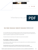 Inheritance Tax, Part 2: Tax Liability On Lifetime Transfers