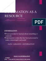 Information As A Resource