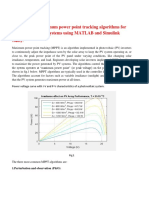 Implement Maximum Power Point Tracking Algorithms For Photovoltaic Systems Using MATLAB and Simulink