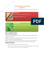 Synthetic Fibres and Plastics NEW HANDOUT-21-22 CH - 3