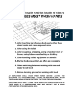 Employees Must Wash Hands: Protect Your Health and The Health of Others