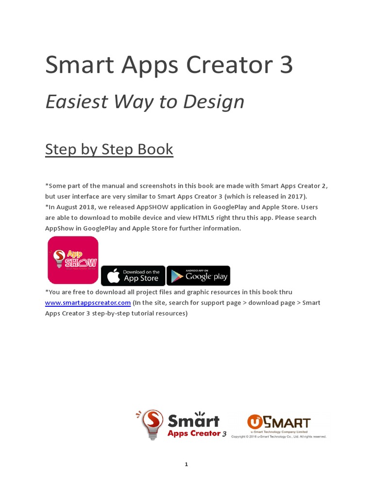 Smart Apps Creator 3 User Manual | PDF | Ios | Mobile App