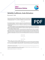 Reliability Coefficients, Kuder-Richardson: by Leonard S. Feldt