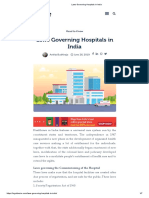 Laws Governing Hospitals in India