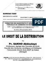 Formation Magistrats Assesseurs Burkina Faso Droit Distribution Sakho Abdoulaye