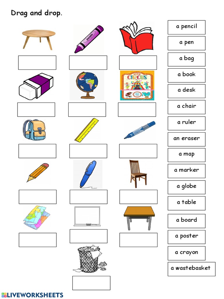 Classroom Items List | PDF