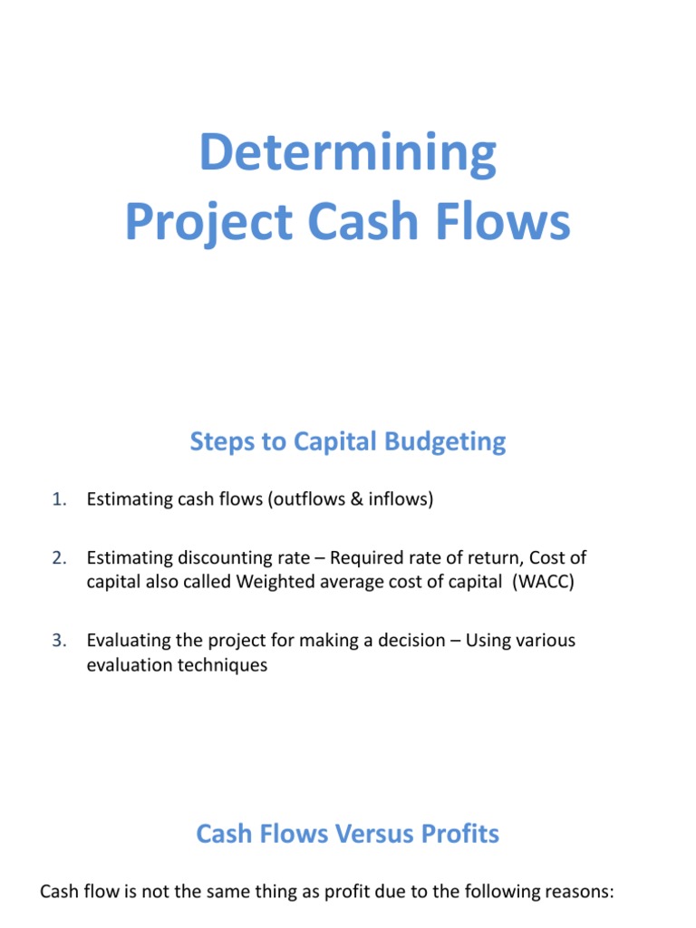 Project Cash Flow Analysis Guide | PDF | Depreciation | Expense