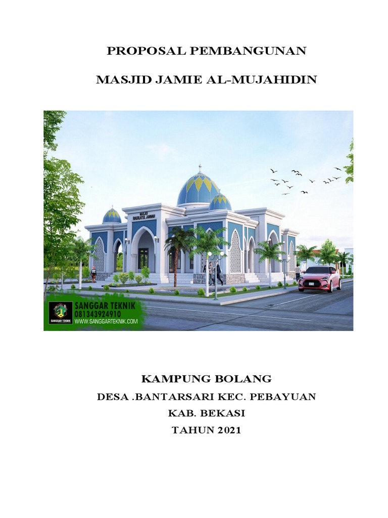 Proposal Pembangunan Masjid Al-Mujahidin | PDF