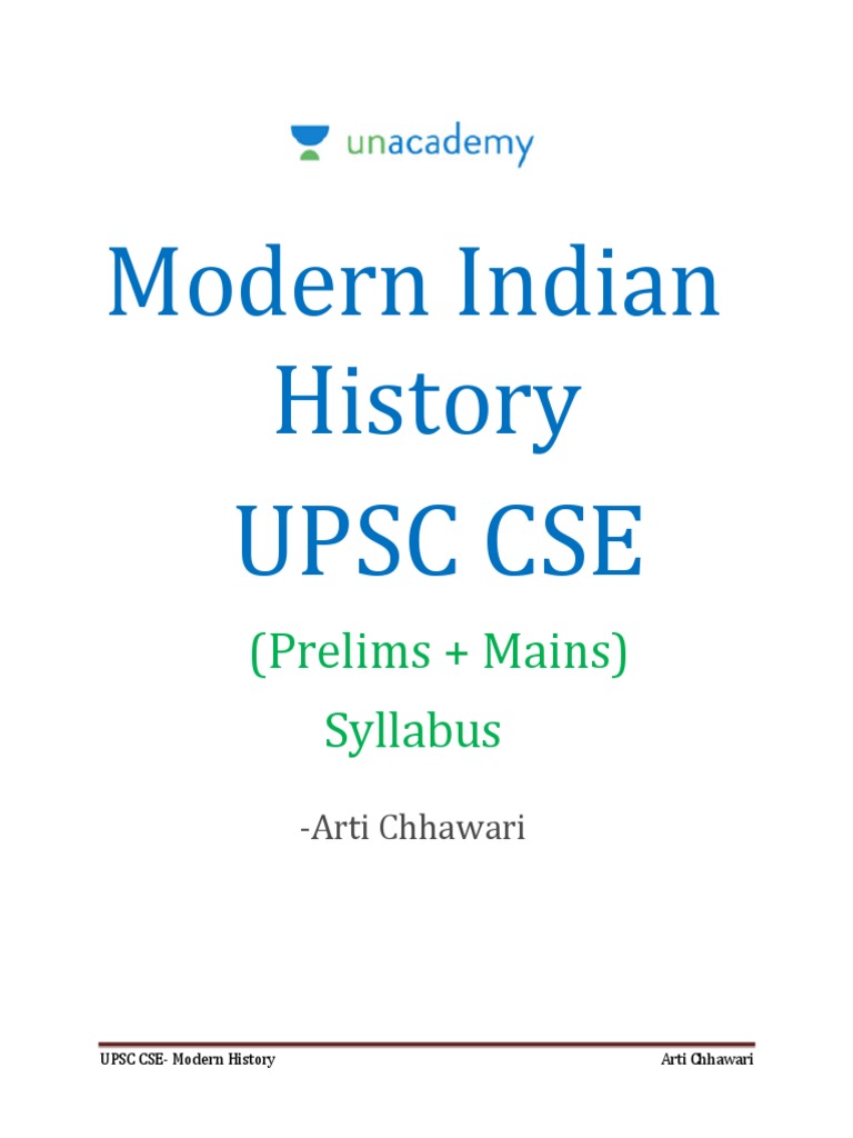 Modern Indian History: Upsc Cse | PDF | British Raj | Indian National ...