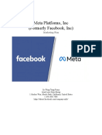 Marketing Project Developing A Marketing Plan (Facebook)