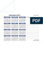 Calendario Anual 2011