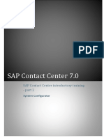 SAP CCTR Introductory Training System Configurator