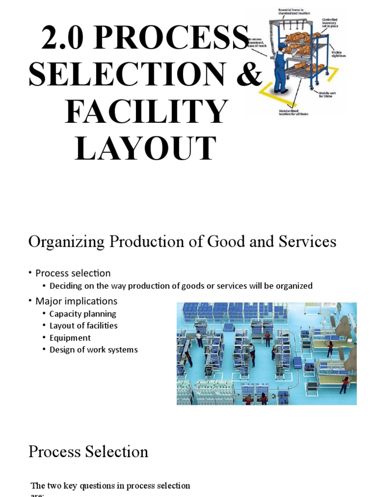 2.0 Process Selection and Facility Layout | PDF | Automation | Inventory