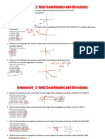 Homework - 2: Well Coordinates and Directions