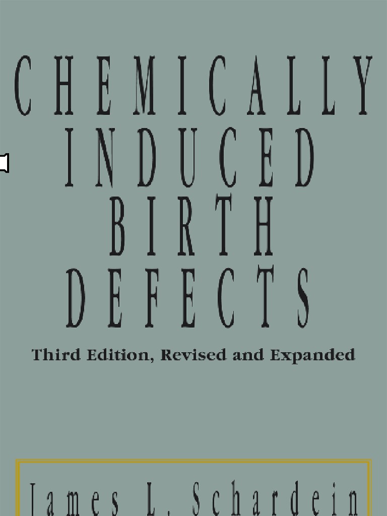 2000 Schardein Chemically Induced Birth Defects Medicine Medical Specialties