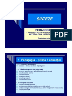 Sinteze Pedagogie I Mata