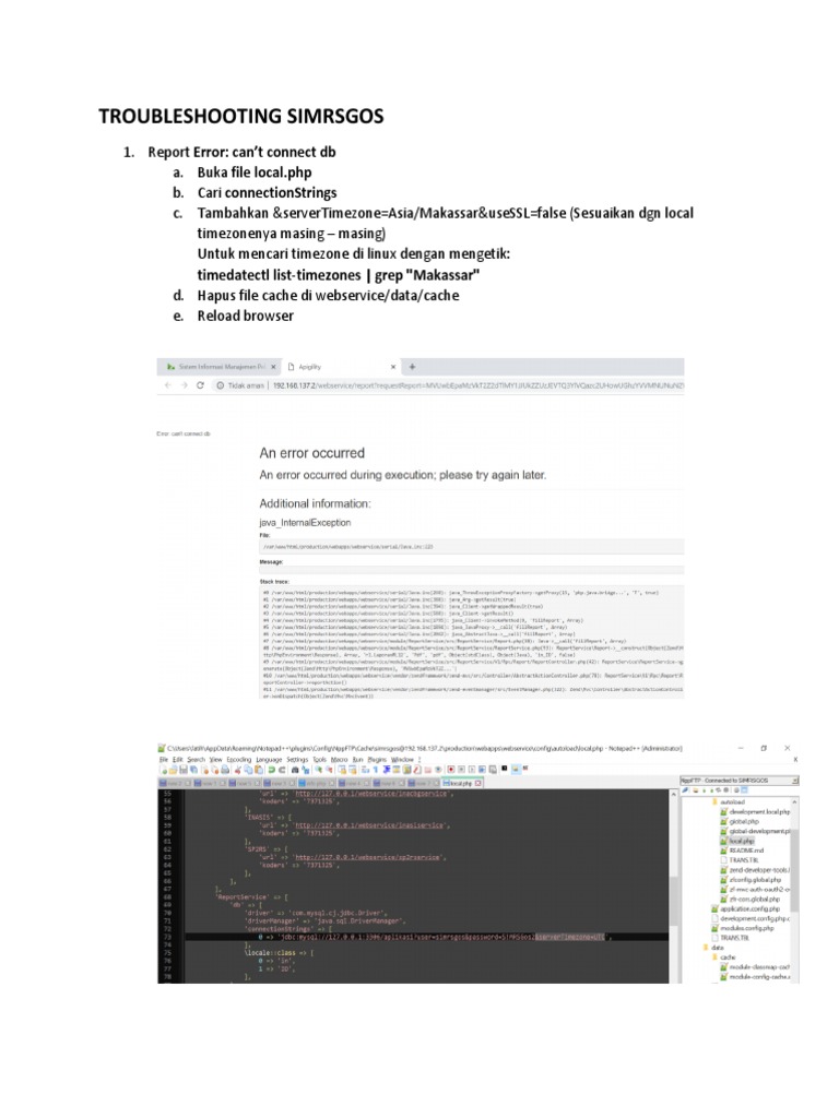 Troubleshooting Akses SIMRS | PDF
