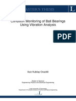 Condition Monitoring of Ball Bearings Using Vibration Analysis