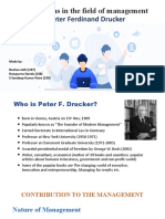 Peter F Drucker MP Presentation