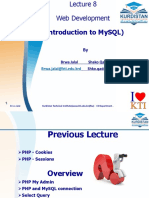 (Introduction To Mysql) : Brwa - Jalal@Kti - Edu.Krd