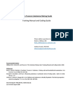 Bush Francis Catatonia Rating Scale: Training Manual and Coding Guide