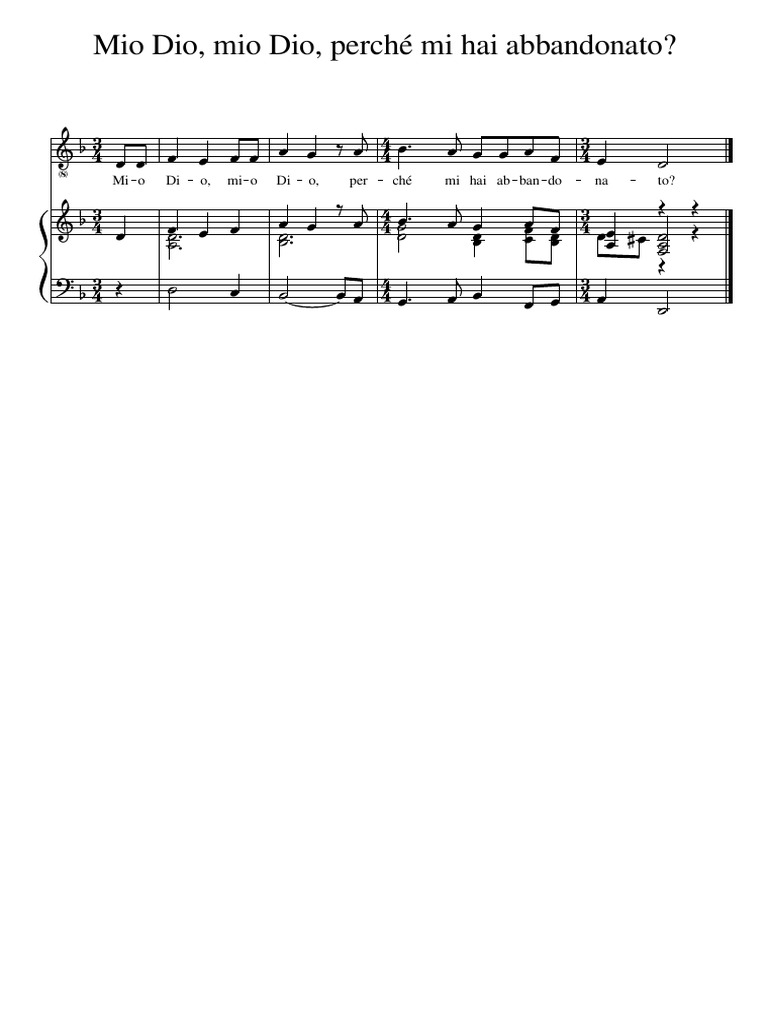 Mio Dio, Mio Dio, Perché Mi Hai Abbandonato PDF