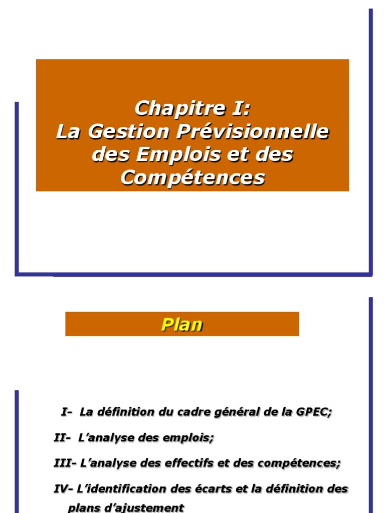 Définition et enjeux de la GPEC | PDF | Compétence (Ressources humaines ...