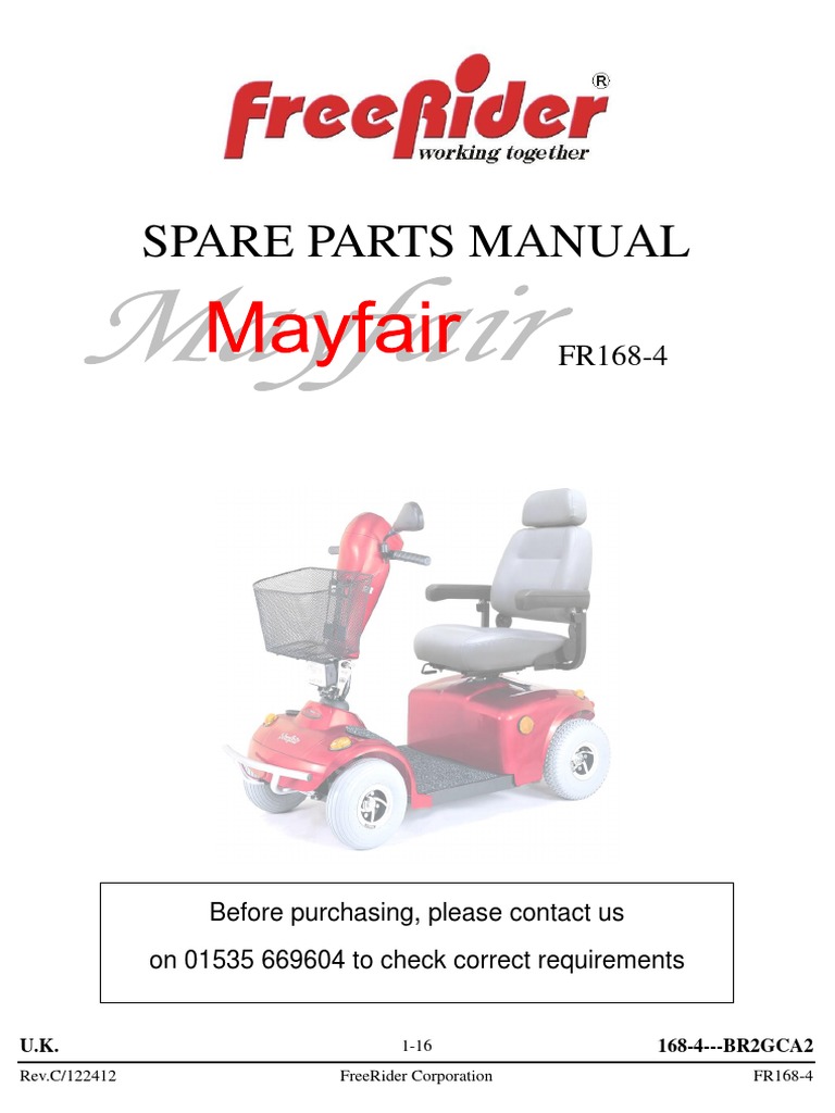 Spare Parts Manual Before Purchasing, Please Contact Us On 01535