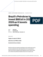 Brazil's Petrobras To Invest $68 Bil in 2022-2026 As It Boosts Spending - S&P Global Platts