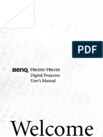 Welcome: PB6200/ PB6100 Digital Projector User's Manual