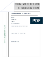 Formulário registro serviços drone