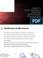 CLASE 6. TIPOS DE MECANISMOS Y CARACTERISTICAS DE MECANISMOS ARTICULADOS