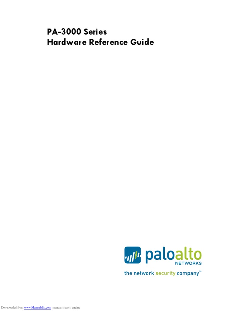PA3000 Series Hardware Reference Guide Downloaded From Manuals Search