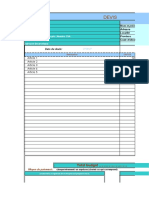 Modèle de Devis Au Format Excel