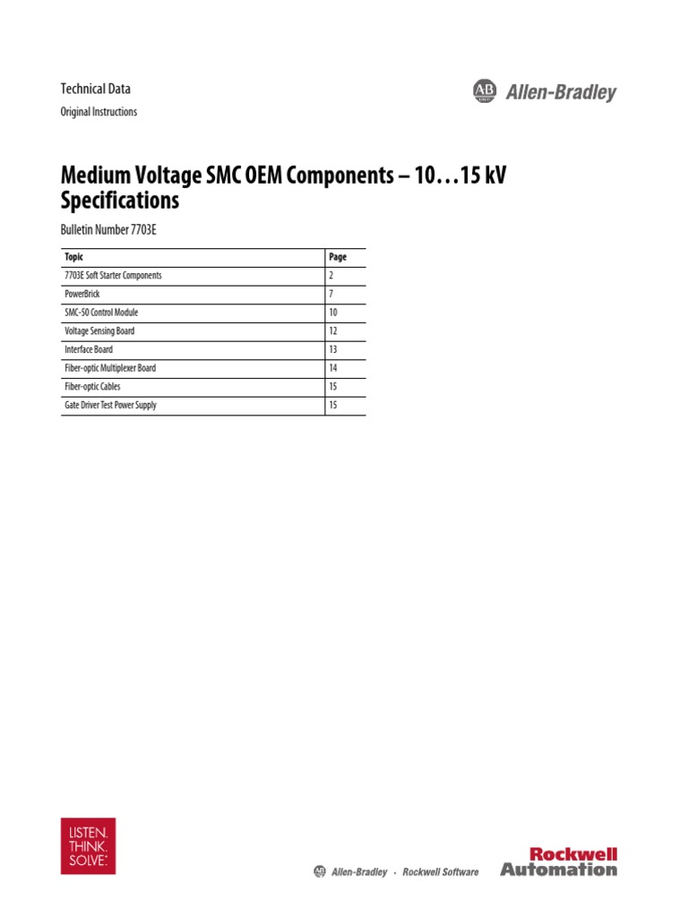 Medium Voltage SMC OEM Components - 10 15 KV Specifications: Technical ...