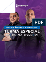 Prova de Seleção Turma Especial ITA/IME com 70 questões de Física