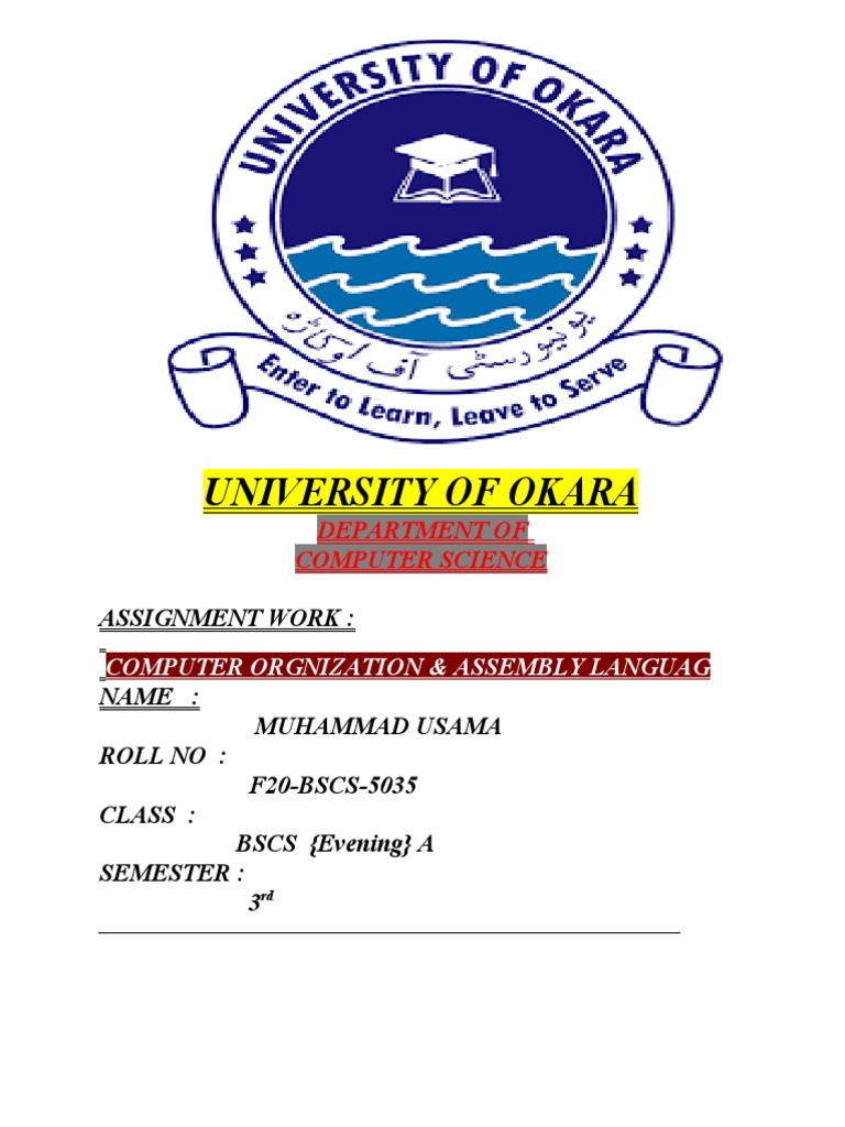 Computer Organization Assignment Solutions Pdf Teaching Methods