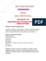 Practical-14: Understand The Concept of Class and Object of Class