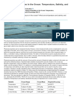 Key Physical Variables in The Ocean Temperature, Salinity, and Density