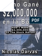 Como Gane 2000000 en La Bolsa How i Made 20he Stock Market Spanish Edition Nicolas Darvas