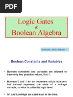 Logic Gates Boolean Algebra: Instructor: Afroza Sultana