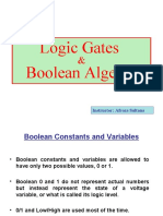 Logic Gates Boolean Algebra: Instructor: Afroza Sultana