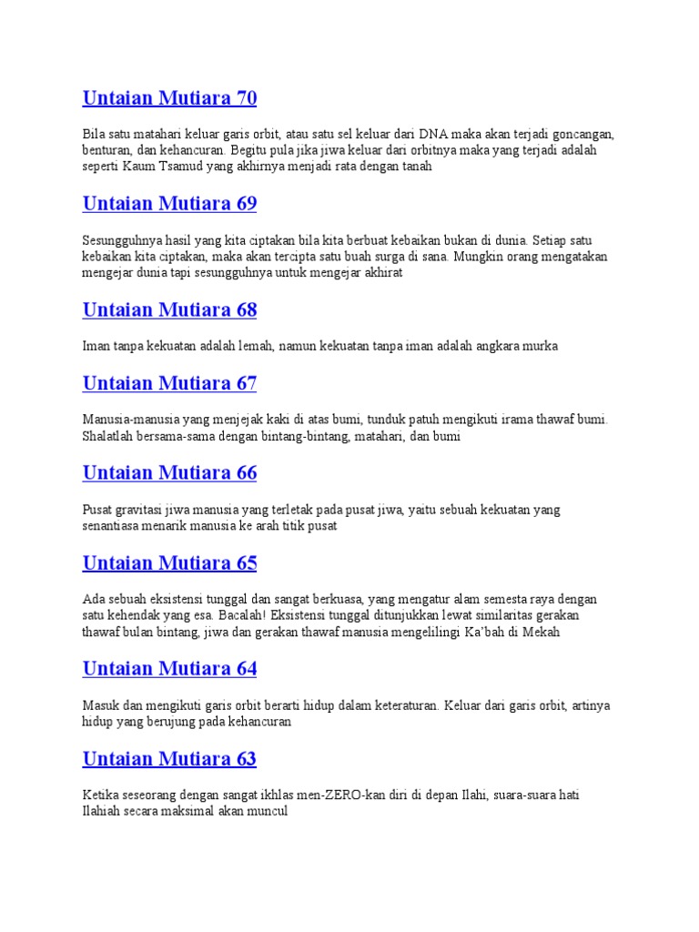 Untaian Mutiara 70 Pdf