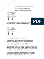 Math Sex Plan at Ion of Subtraction With Decomposition