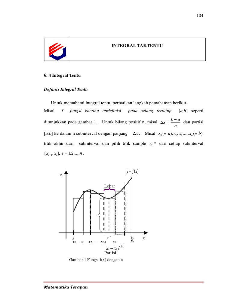 Integral Tentu dan Jumlah Riemann | PDF | Metode & Bahan Ajar